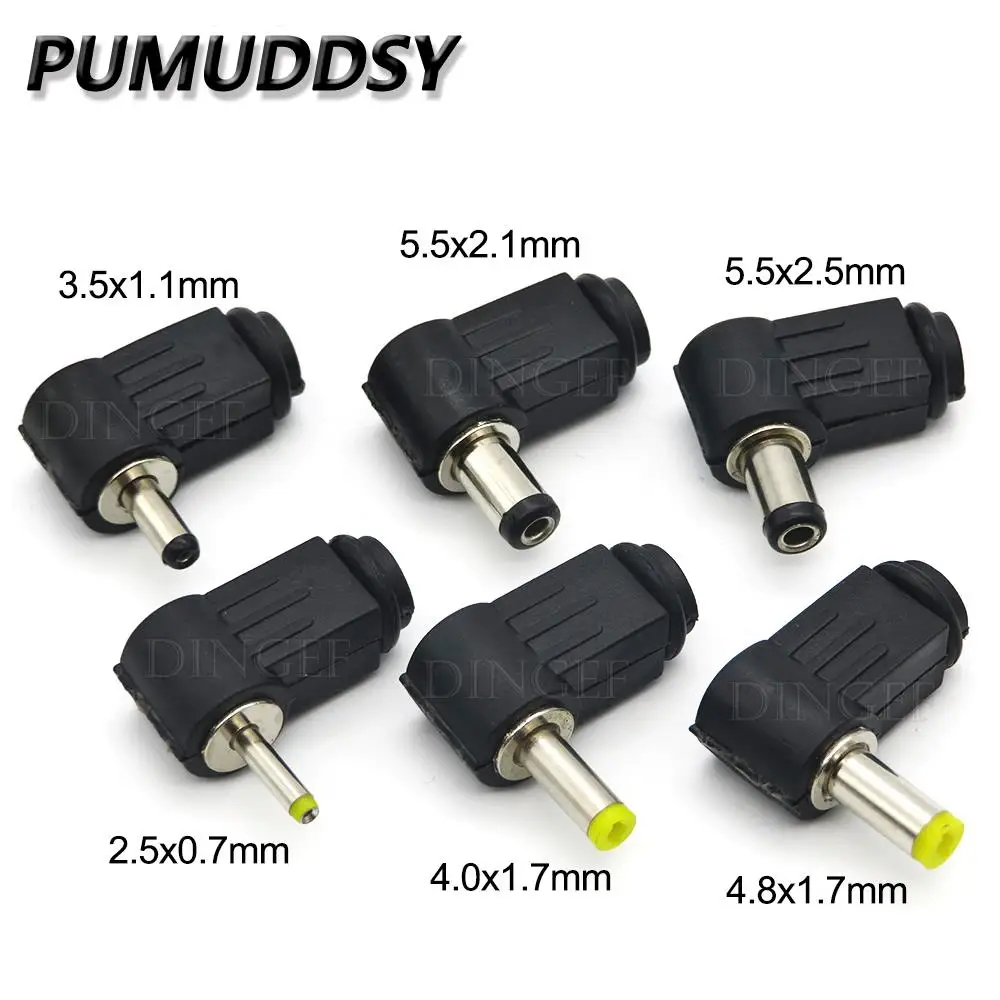 5,5 * 2,5 mm DC-Stecker 90-Grad-Winkel 5,5 * 2,1 mm Stromverkabelungsbaugruppe Schweißdraht Typ 4,8 x 1,7 4,0 x 1,7 3,5 x 1,35 mm 5,5 x 2,5