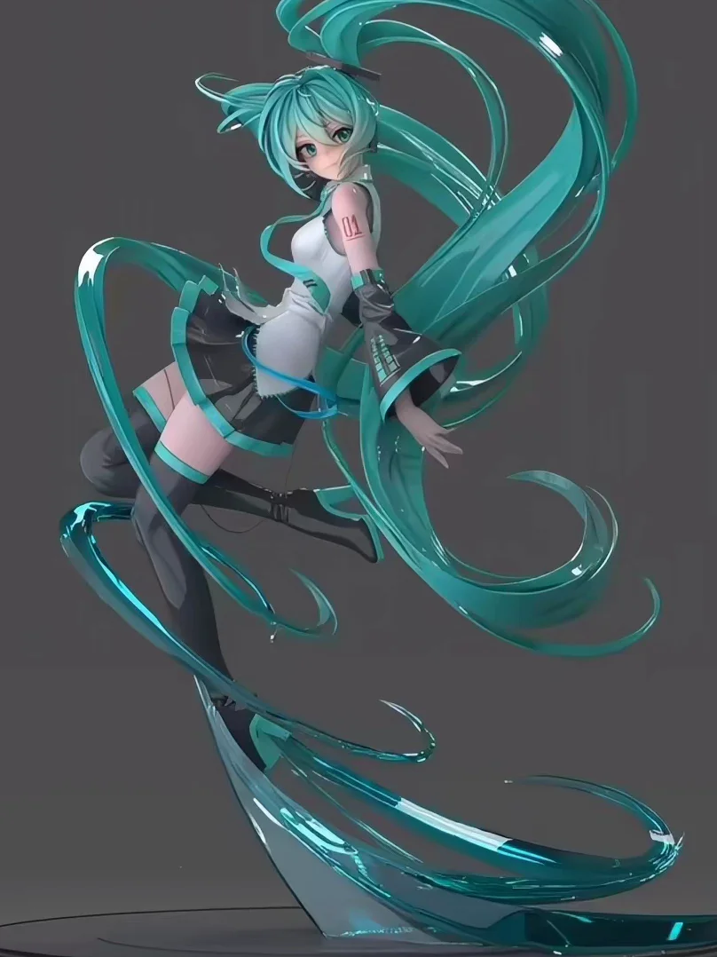 誕生日プレゼント！-9種類のアニメフィギュアコレクタブル、ボーカロイド初音ミクpvcスタチュー、高さ200mm、中国アニメお土産