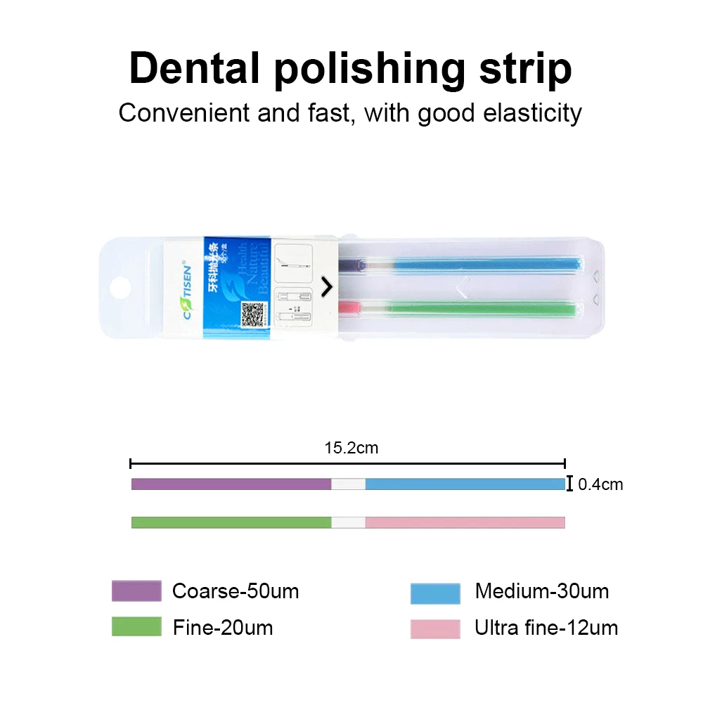 Dental Polishing Strip Dental Crevice Sanding Strip Rainbow Adjacent Polishing Strip Loose Wind Unglazed Grinding Dentist Materi