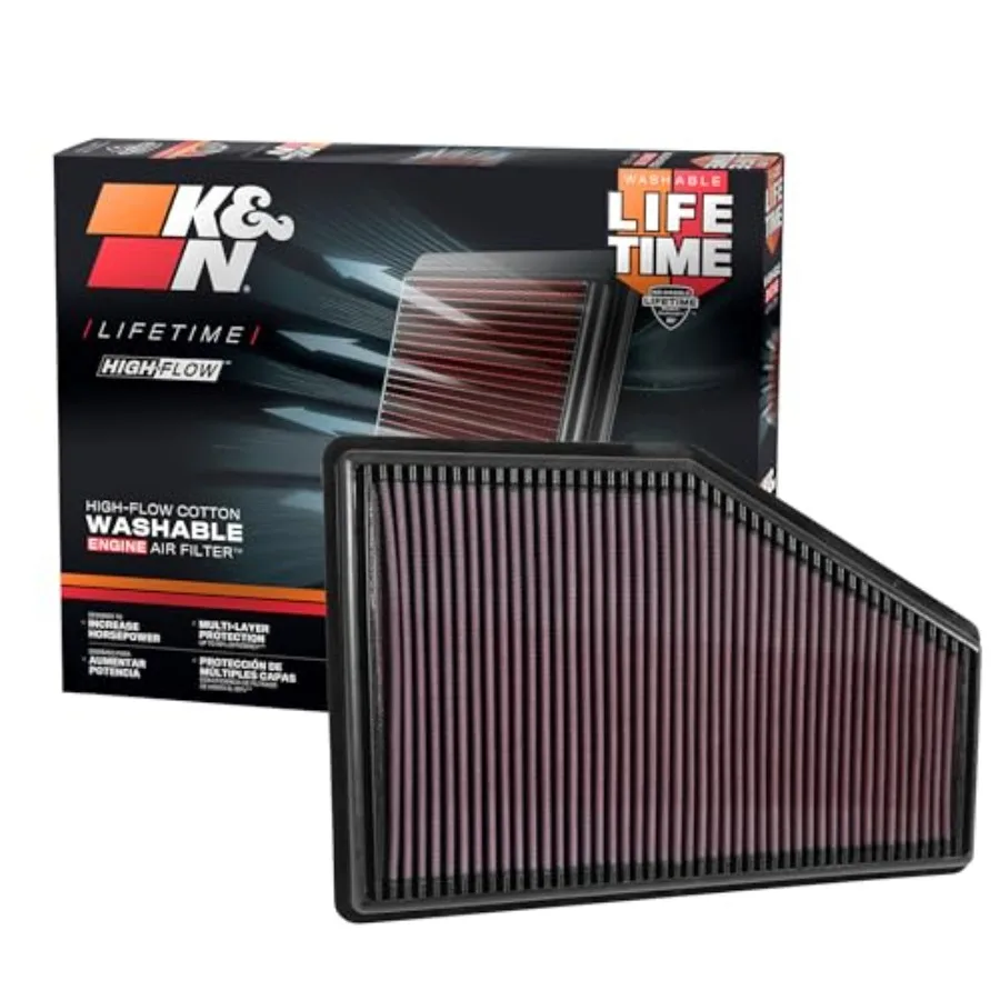 

Оригинальный пожизненный воздушный фильтр двигателя HighFlow для повышения производительности: моющаяся конструкция премиум-класса увеличивает мощность и эффективность I