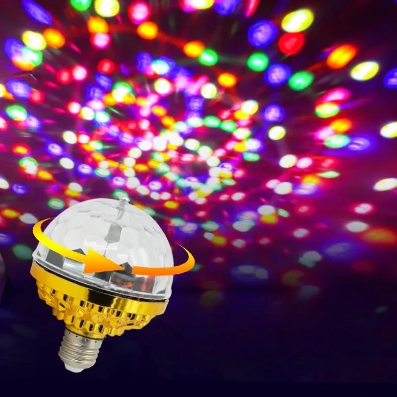 KTV أضواء دوارة أضواء المسرح أضواء محيطة الأسرة الرقص الرقص المنزلية احتفالية الملونة كريستال ماجيك الكرة مصابيح كهربائية