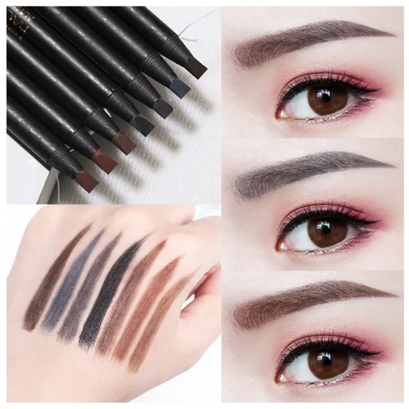 Hard Core Pull Line Fog Eyebrow Pencil Permanent Makeup White Eyeliner Waterproof Natural Long-lasting For Makeup Artists