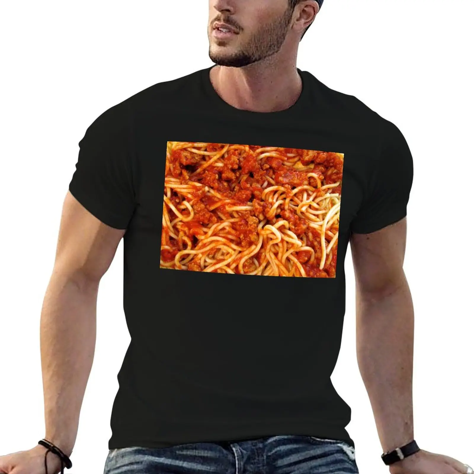 

Spaghetti With Sauce T-Shirt funny t shirts dark humor man graphic t shirt T-Shirt