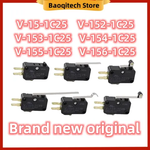 오리지널 OMRON용 마이크로 스위치 V-15-1C25 V-152-1C25, V-153-1C25 V-154-1C25 V-155-1C25 V-156-1C25, 15A