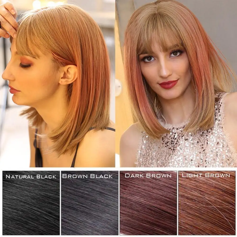 Fashion 3D Ins Hair Fake Fringes Air Bangs Wig Seamless Fake Bang Wig Hair Extension Clip-In Bangs Extension Natural Hairpiece