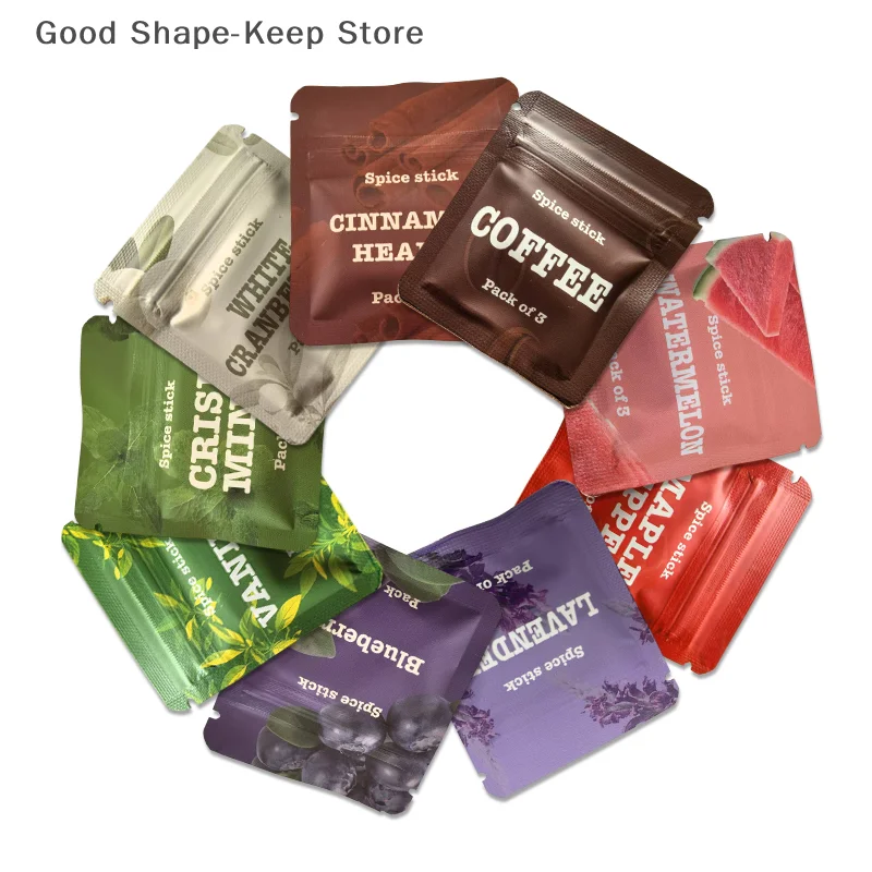 3PC Smokeless Aromatherapy Stick Essential Oil Flavors Quit Smoking Inhaler Energy Bar Replacement Device for Smoking Cessation