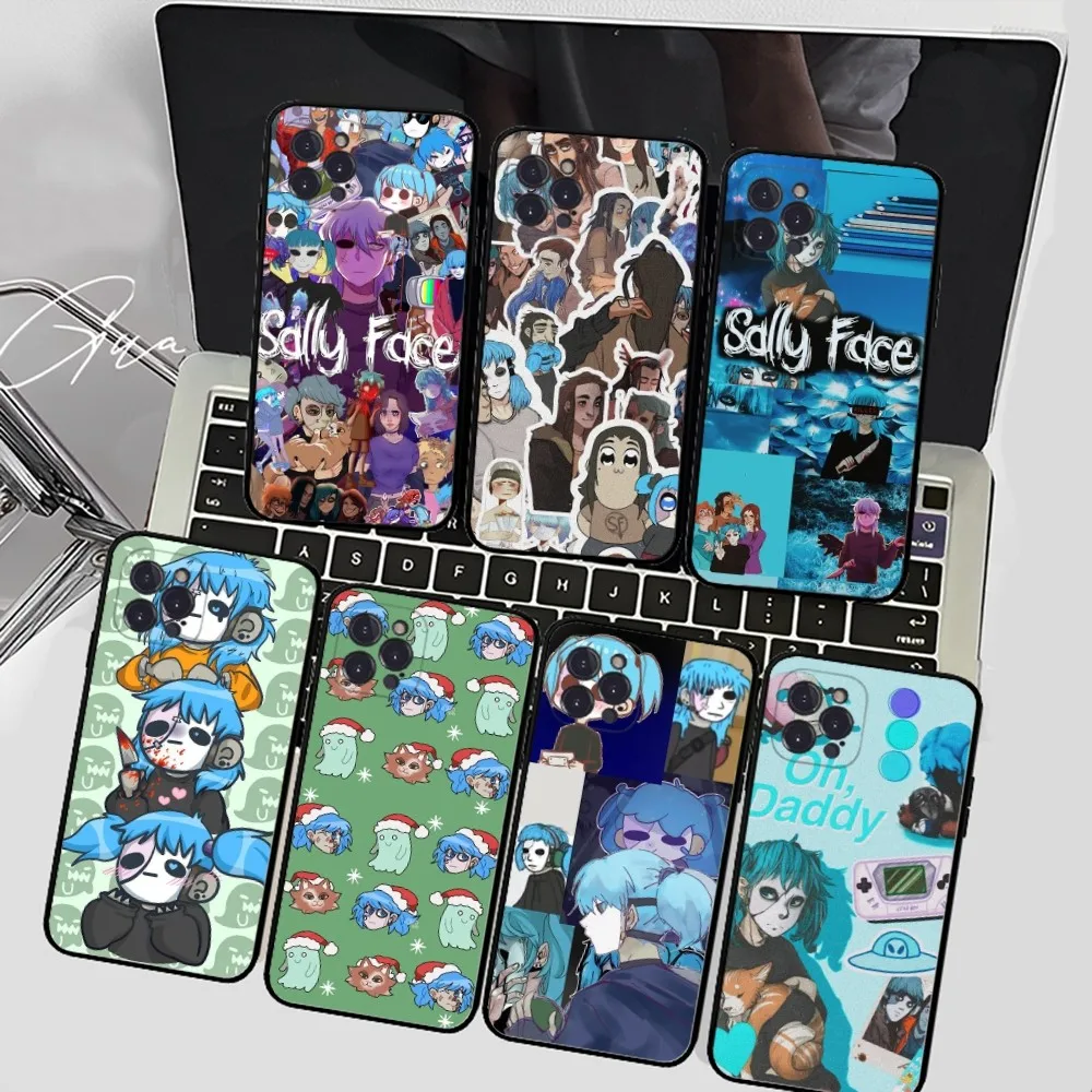 Sally Face Phone Case Silicone Soft For 15 iphone 14 13 12 11 Pro Mini XS MAX 8 7 6 Plus X 2020 XR Shell