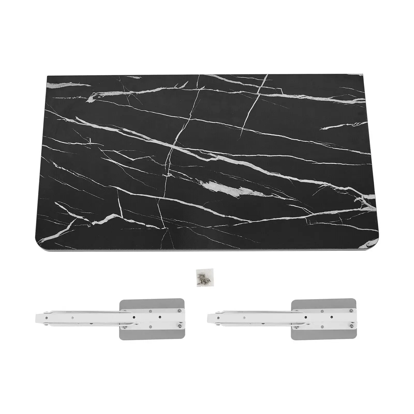 Wall Mounted Floating Folding Computer Desk PC Table Space Saving Home Furniture