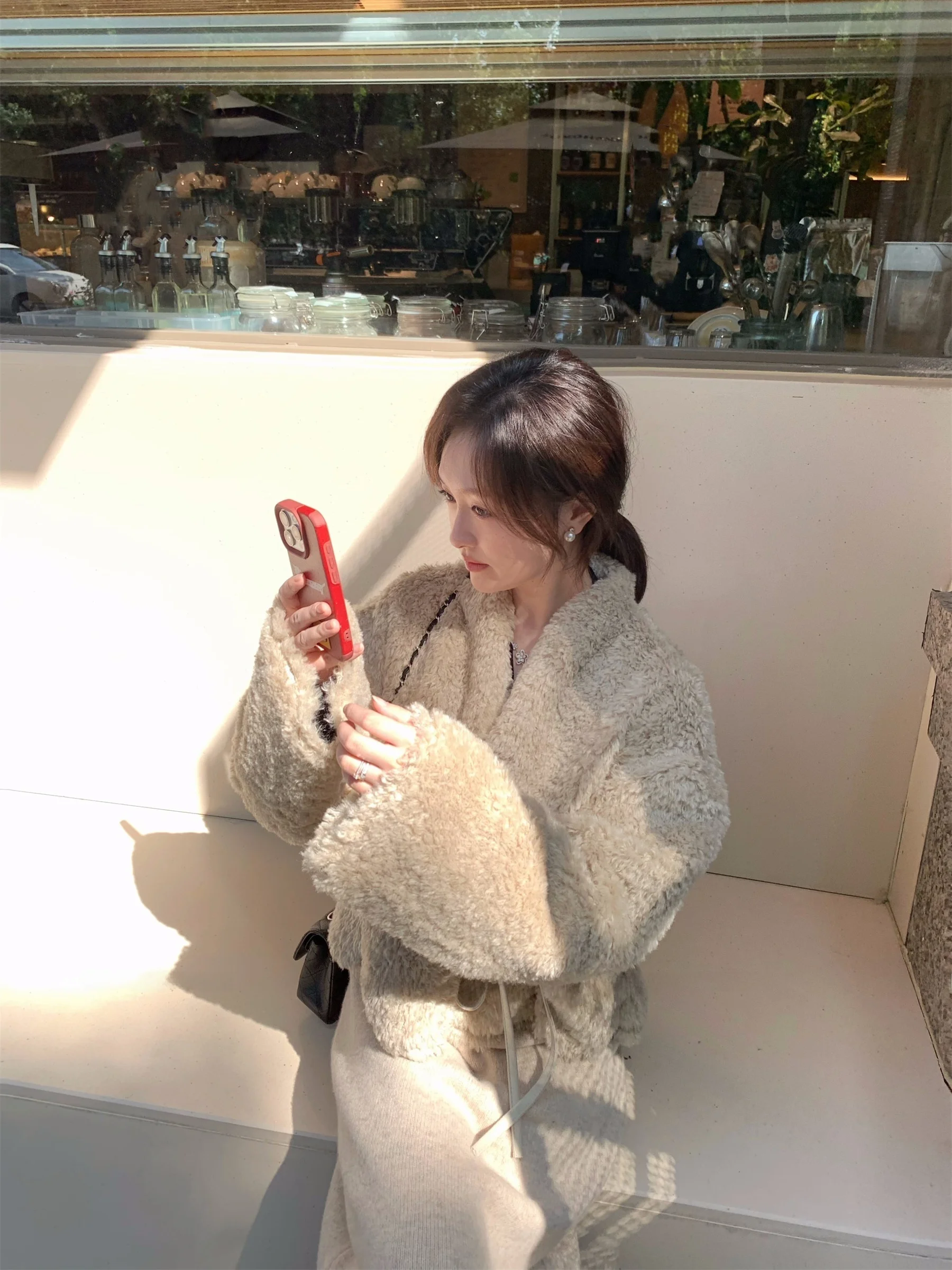 

JAM 2000new Gentle Tied Eco-Friendly Fur ort Outerwear for Women Winter Season Other Material 00% No Brand Registered