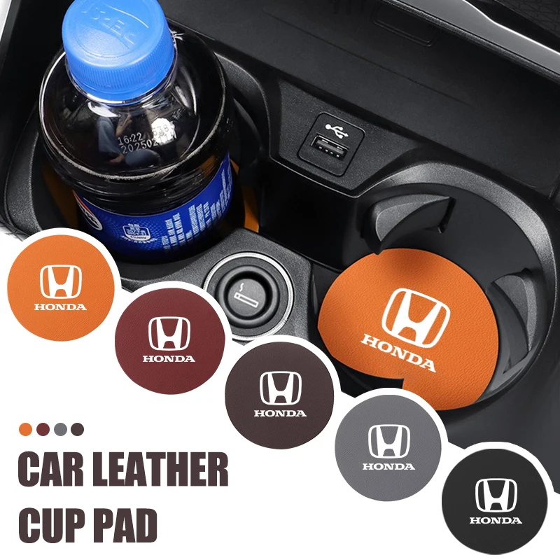 Tapetes Antiderrapantes Universais para Carro, Suportes para Copos de Água e Bebidas para Honda Civic XR-V CR-Z CRV HRV City Accord Legend Jazz RR VTi Fit