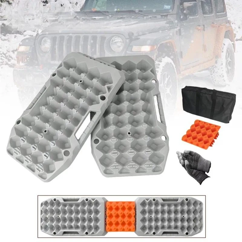 Off-Road Vehicle Tire Escape Traction Board, Anti-Skid Anti-Sinking Recovery Mat, Rescue Tool for Sand, Snow and Mud Terrain