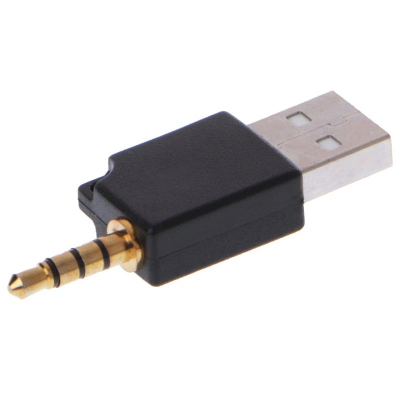 E56B 3.5mm to USB 2.0 Male Aux Auxiliary Adapter For Apple for iPod for Shuffle 1st 2