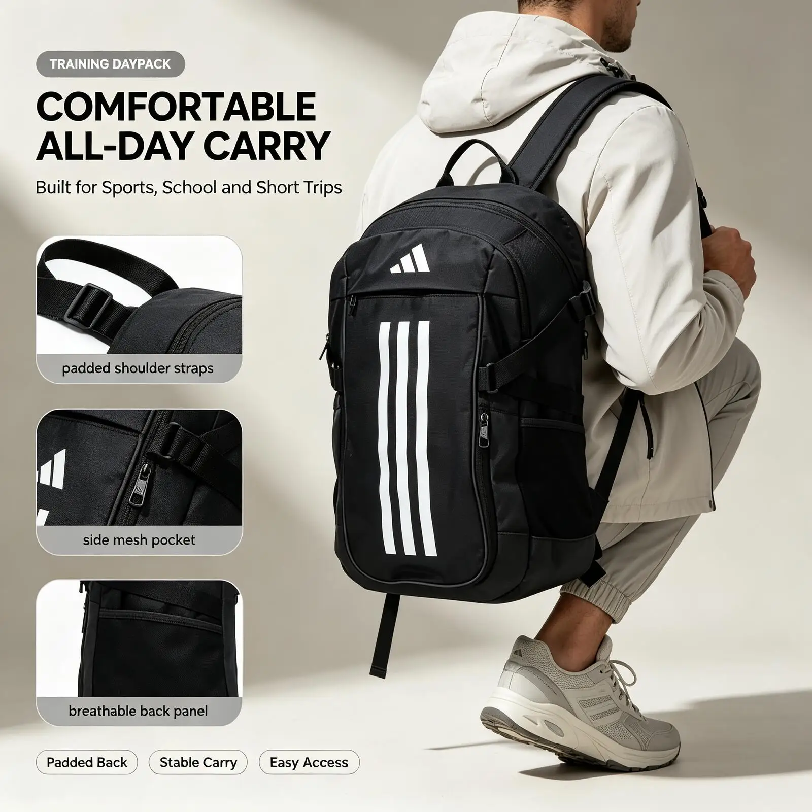 New Flash Sale Adidas Men's Women's Sports And Leisure Travel Computer Student School Bags, Backpacks Ip9878