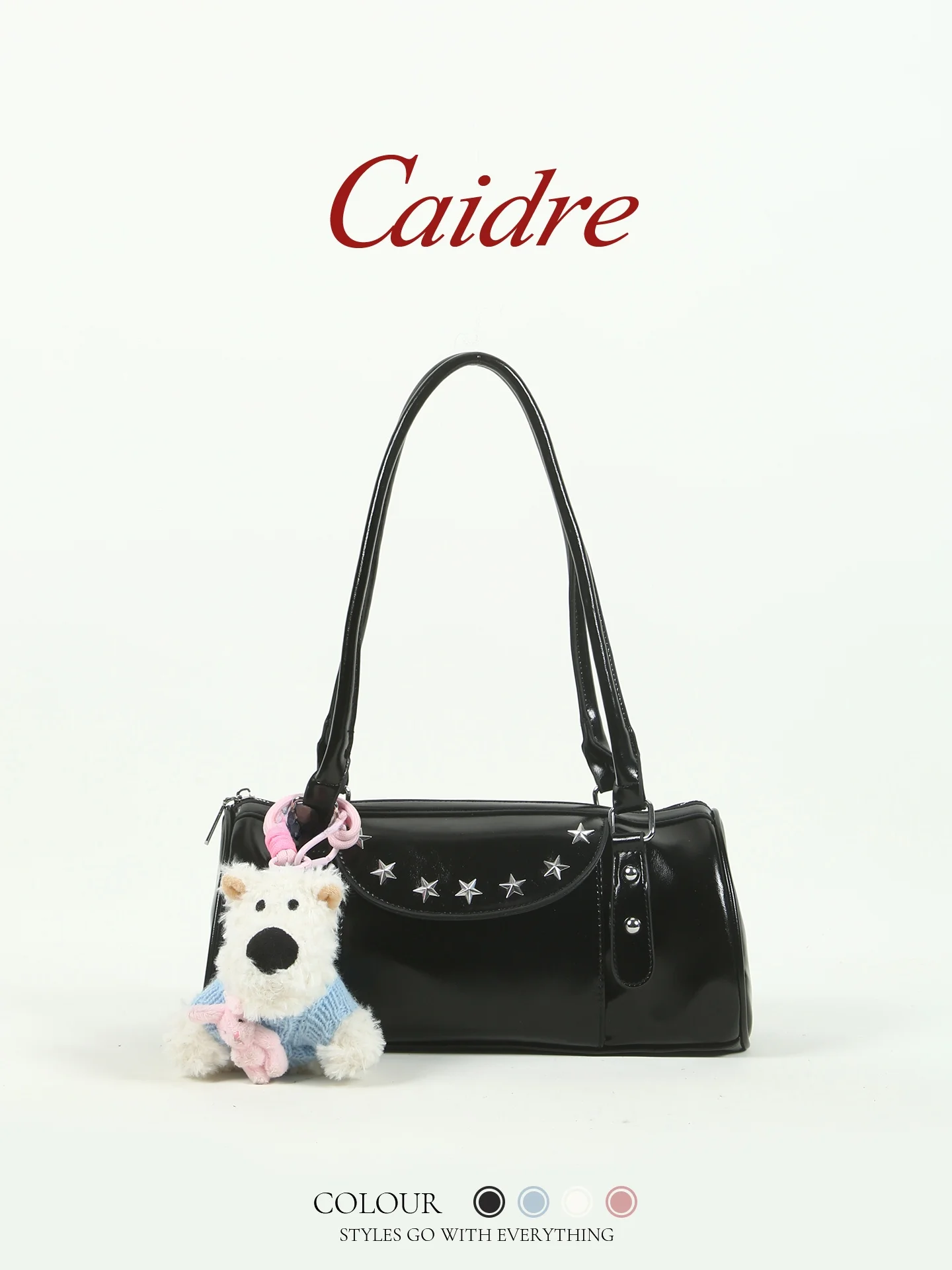 

Caidre Sweet Cool Underarm Bag Women's Handbag Shoulder Bag Pillow Bag Fashionable Korean Style PU Leather Medium Size