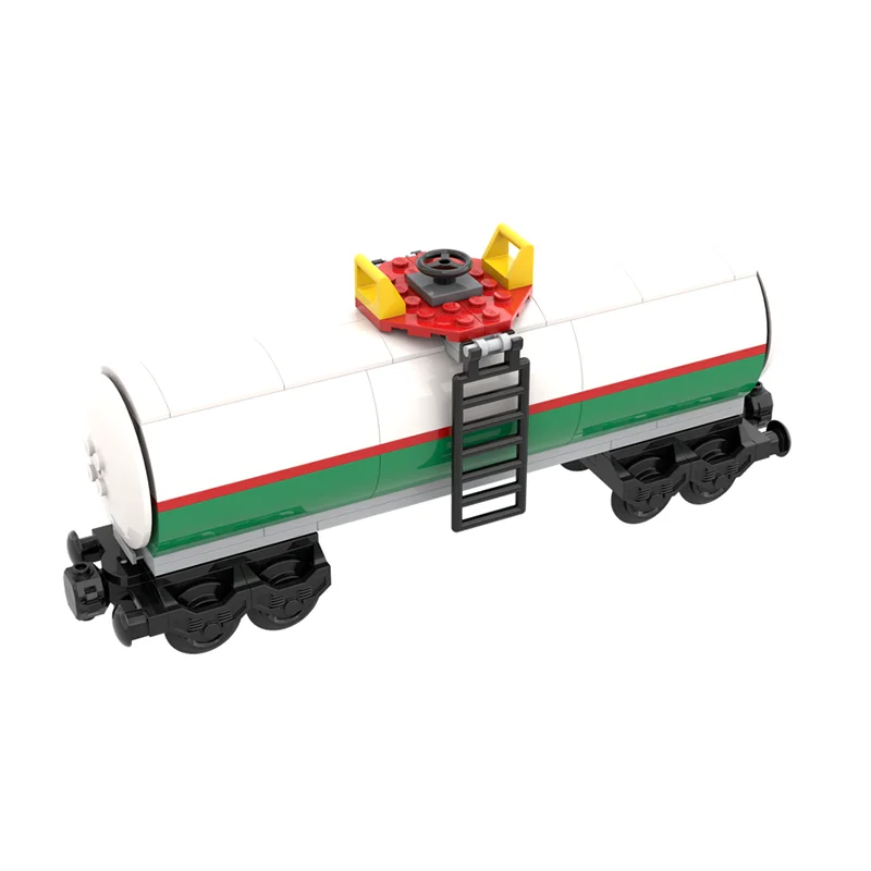

MOC 3180 tank railcar Building blocks, railway transportation, tanker trucks,children's holiday gifts,assembled toy sets, models