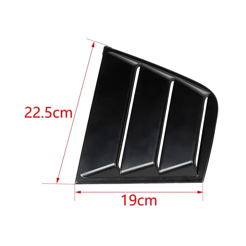 Car Rear Louver Window Side Shutter Cover For Dodge Charger 2011-2021Blind Trim Sticker Vent Scoop ABS Carbon Fiber Accessories