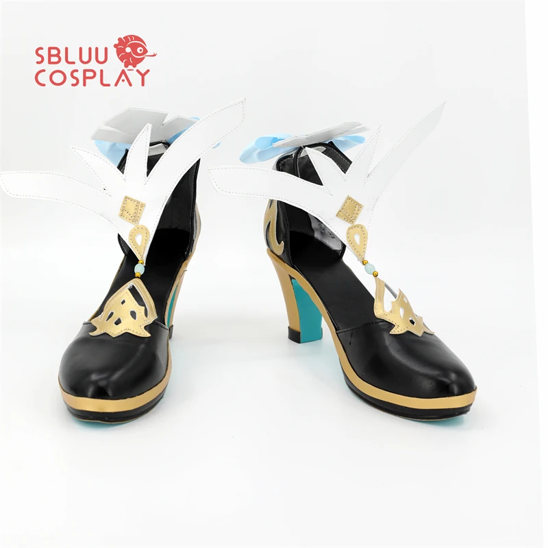 SBluuCosplay Genshin Impact Escoffier Cosplay Schoenen Op maat gemaakt Halloweenfeest