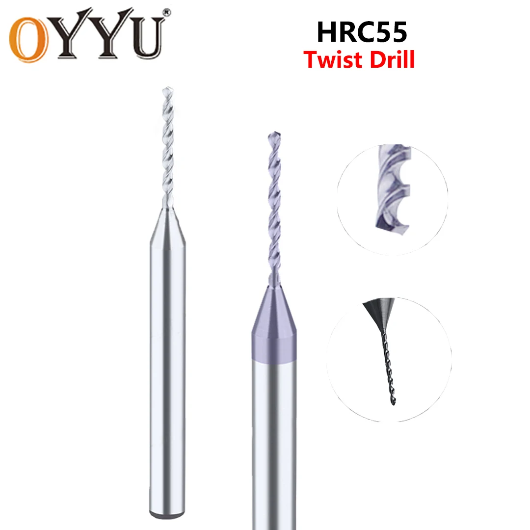 oyyu-hrc55-マイクロ超硬ドリルビット精密ミニ-cnc-ツール穴あけ加工-015-ミリメートルから-30-ミリメートルシャンク直径-3-ミリメートル金属鋼用-1-個