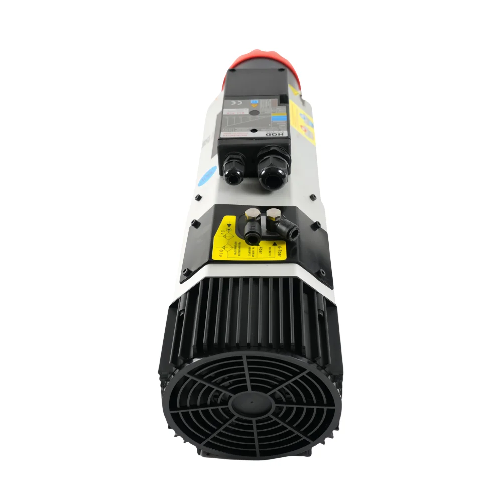 มอเตอร์แกนหมุนงานไม้ CNC รุ่น HQD 12Kw HSK63F 380V 220V ความเร็วสูง ระบายความร้อนด้วยอากาศ พร้อมระบบเปลี่ยนหัวเครื่องมืออัตโนมัติ ATC HSKF63 รุ่น GDL70-24Z/12