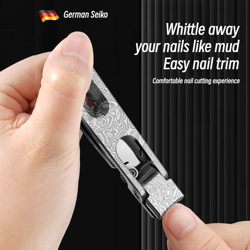 Large Stainless Steel Nail Clipper Heavy Duty Trimmer for Thick Fingernails Sharp Efficient Toenails Manicure Tool Home Travel