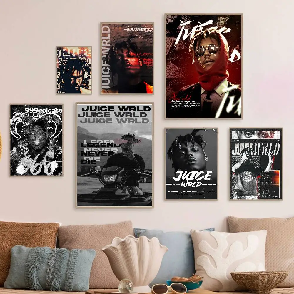 مغني الراب J-Juice WRLD الموسيقى الكلاسيكية خمر الملصقات خمر غرفة المنزل بار مقهى ديكور الشمال ديكور المنزل #6