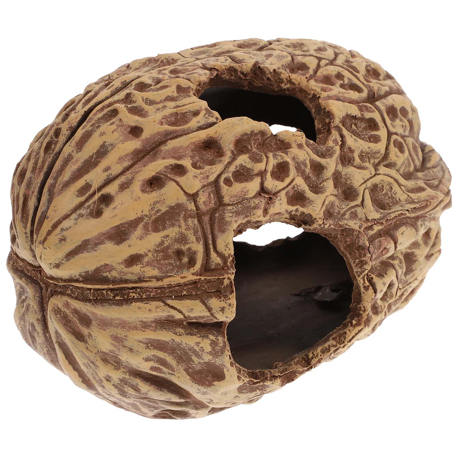 

Walnut Hide House Aquarium Decor Ornament Fish Tank Decorations Hideout and Shrimp for Shelter