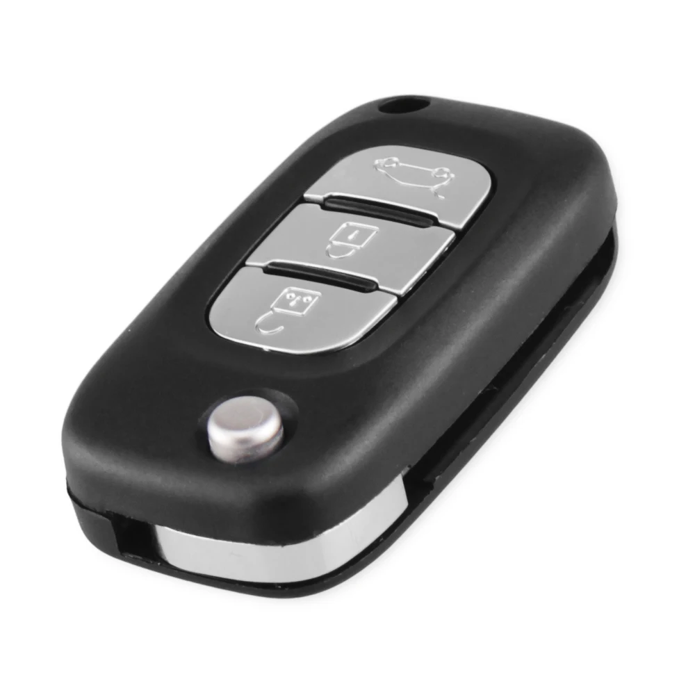 KEYYOU 2/3 Buttons Remote Flip Car Key Shell Case Fob Cover For Renault Clio Megane Kangoo 2 Modus HU83 Blade Car Accessories