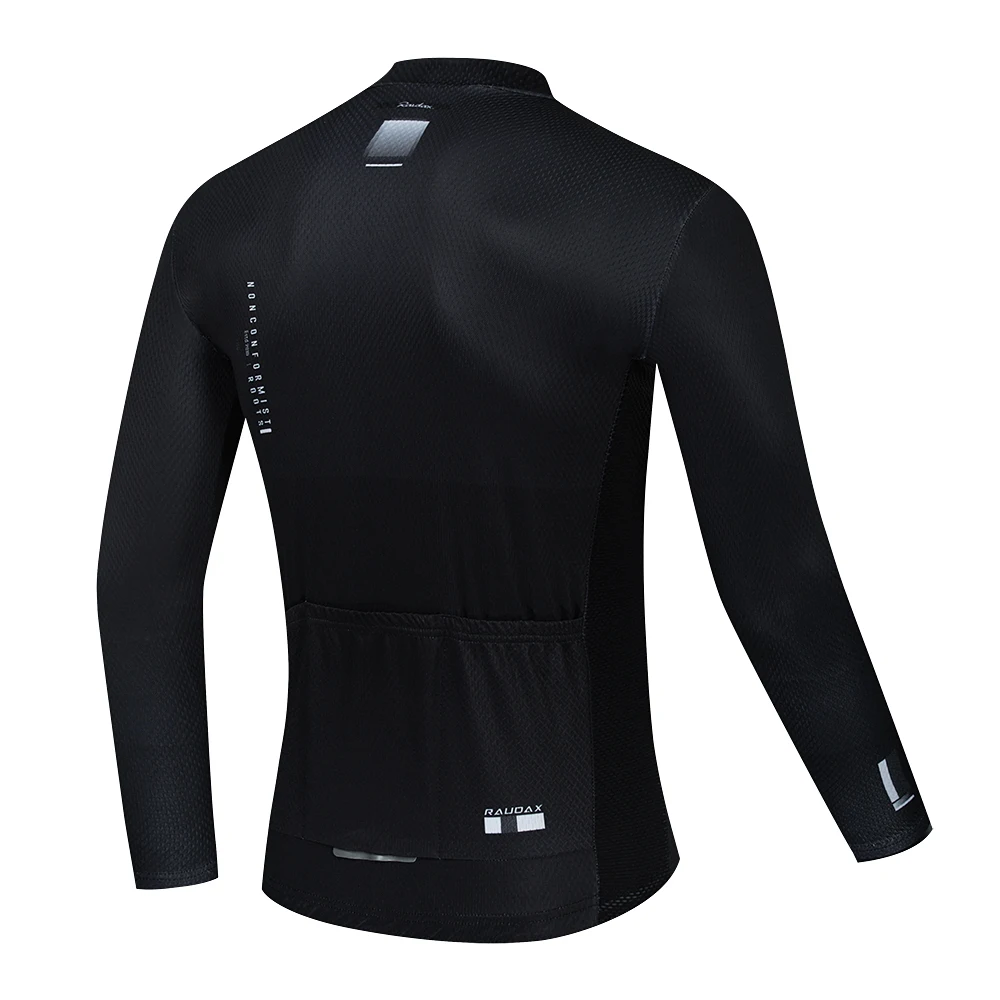 Herren Raudax Top MTB Fahrradjacke Langarmtrikots für Triathlon Fahrradbekleidung Ropa Ciclismo – Detail 6