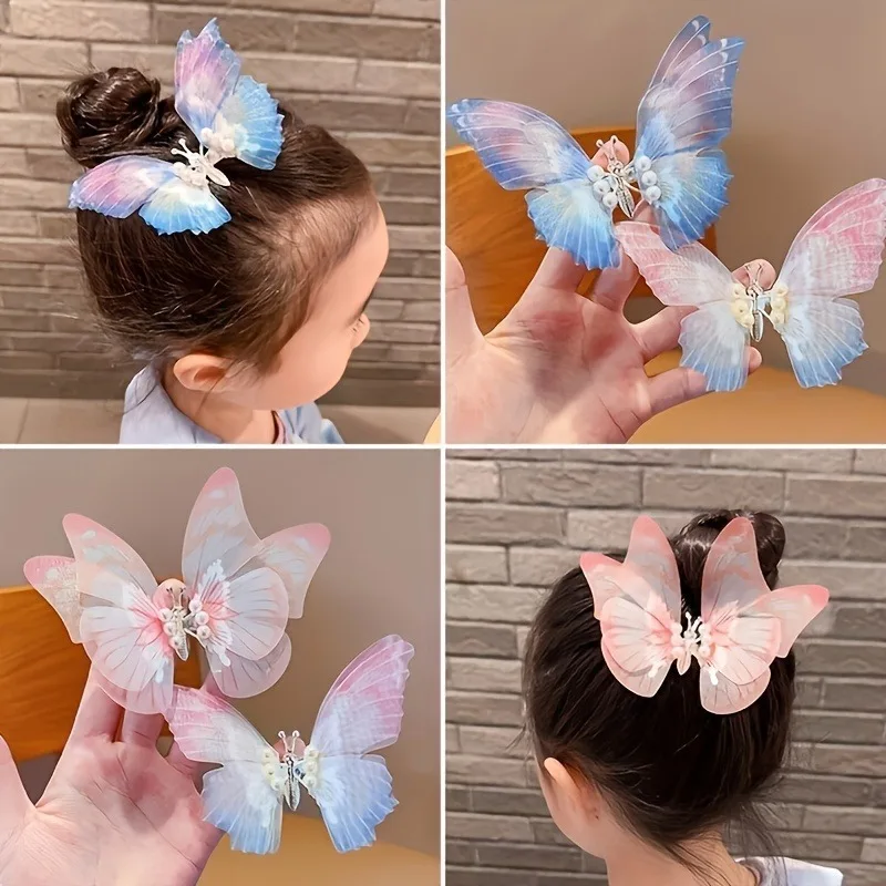 Glitter Butterfly Hair Clips Colorful Butterfly Hair Barrettes for Teens Women Children Girls Hair Accessories Party Decor