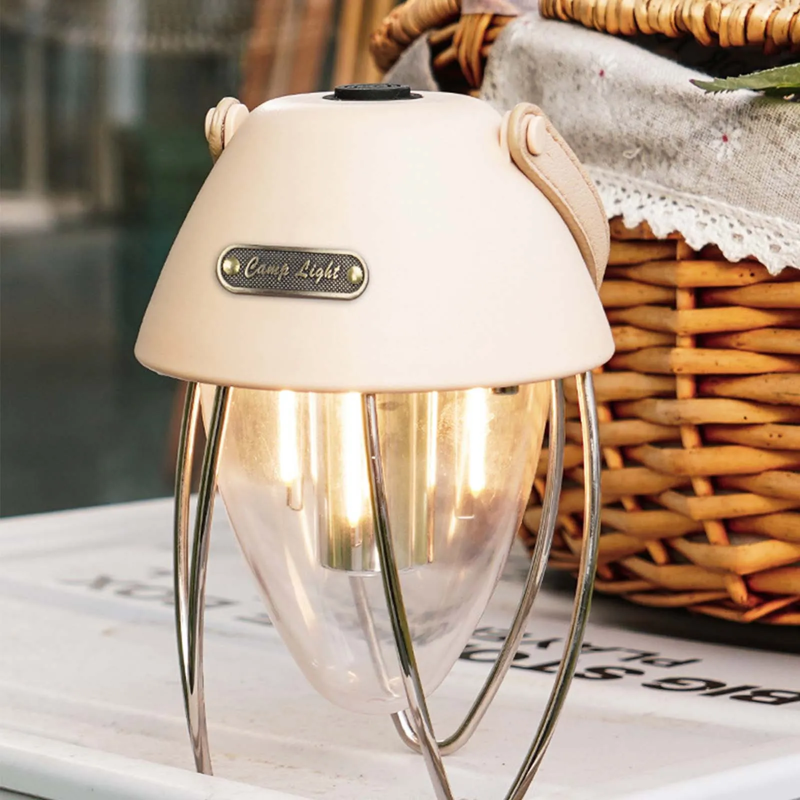 

LED Retro Multi-functional Camping Lights: Rechargeable, Portable for Tent, Emergency & Outdoor Use, Ideal as Home Table Lamps