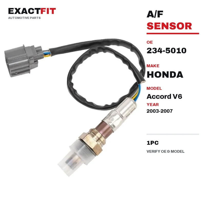 234-5010 Upstream Air Fuel Ratio Oxygen O2 Sensor for Honda Accord V6 2003-2007 Bank 1 Sensor 1 OE 36531-RCA-A02