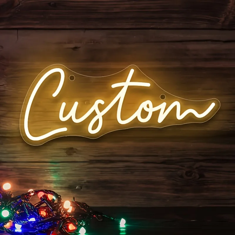 

Personalized Name Neon Signs Custom LED Neon USB Multi Font Lights Can Be Used For Weddings Family Party Bedroom Decoration Gift