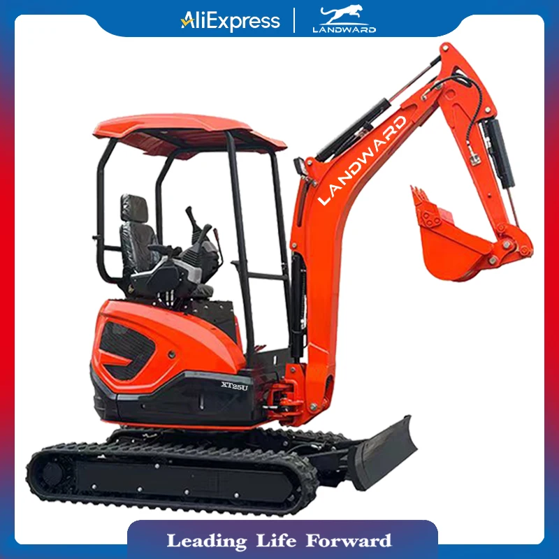 

China LANDWARD Manufacturer Wholesale 1 Ton Mini Excavator Home Safe and Efficient 1.2 Ton to 2.5 Ton Mini Excavator Customized