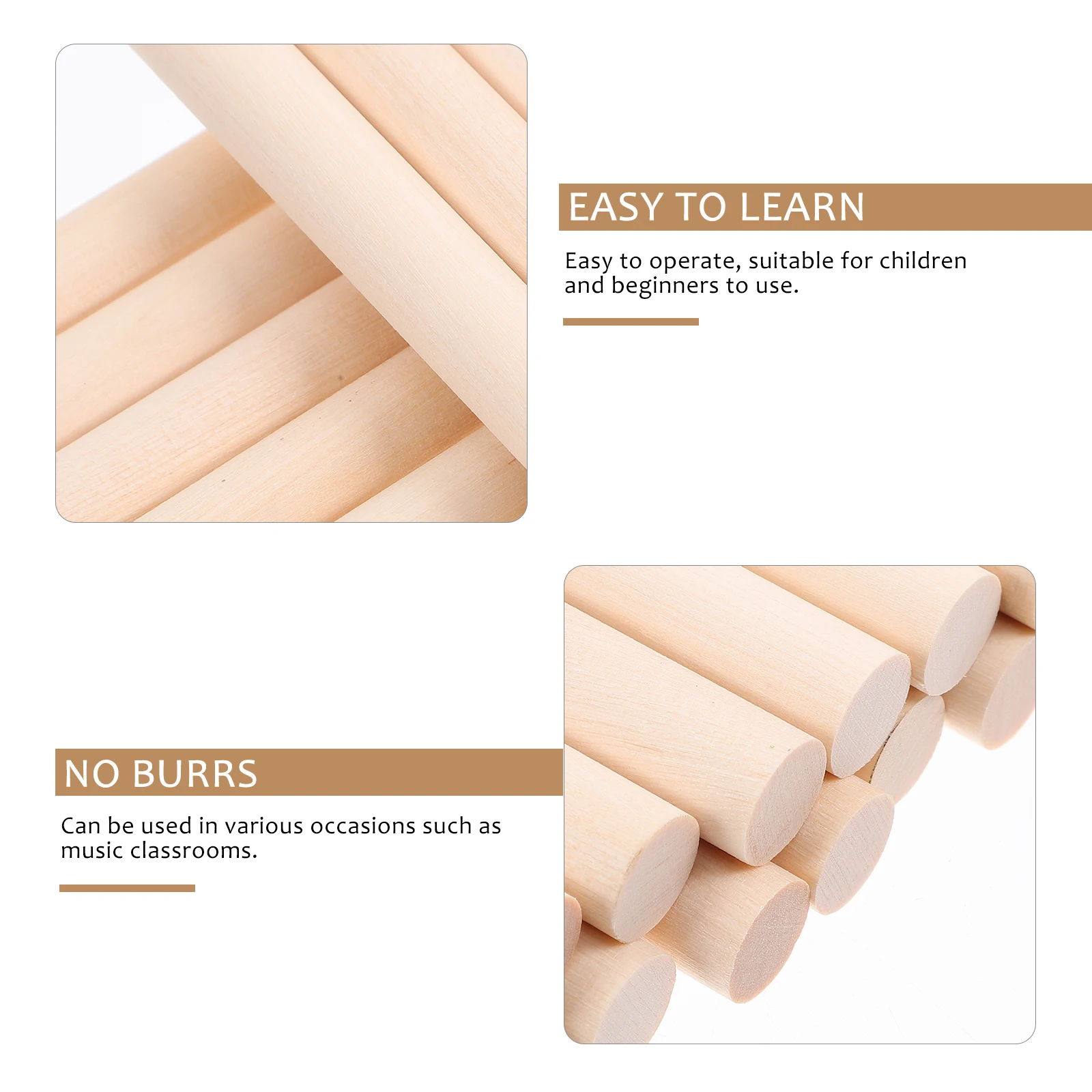 

Rhythm Stick Percussion Instrument Musical Sticks Kids Instruments Hand Beating