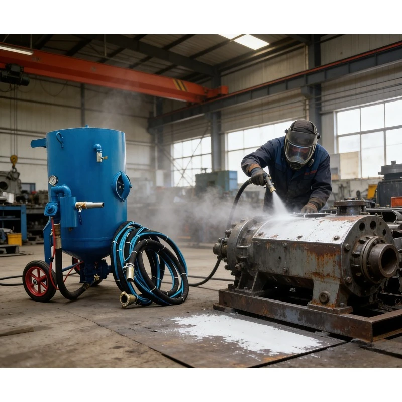 Sandblasting Equipment Sand Blast Machine for Steel Pipe Industrial Small Sandblast Machine for Sale Metal Cleaning