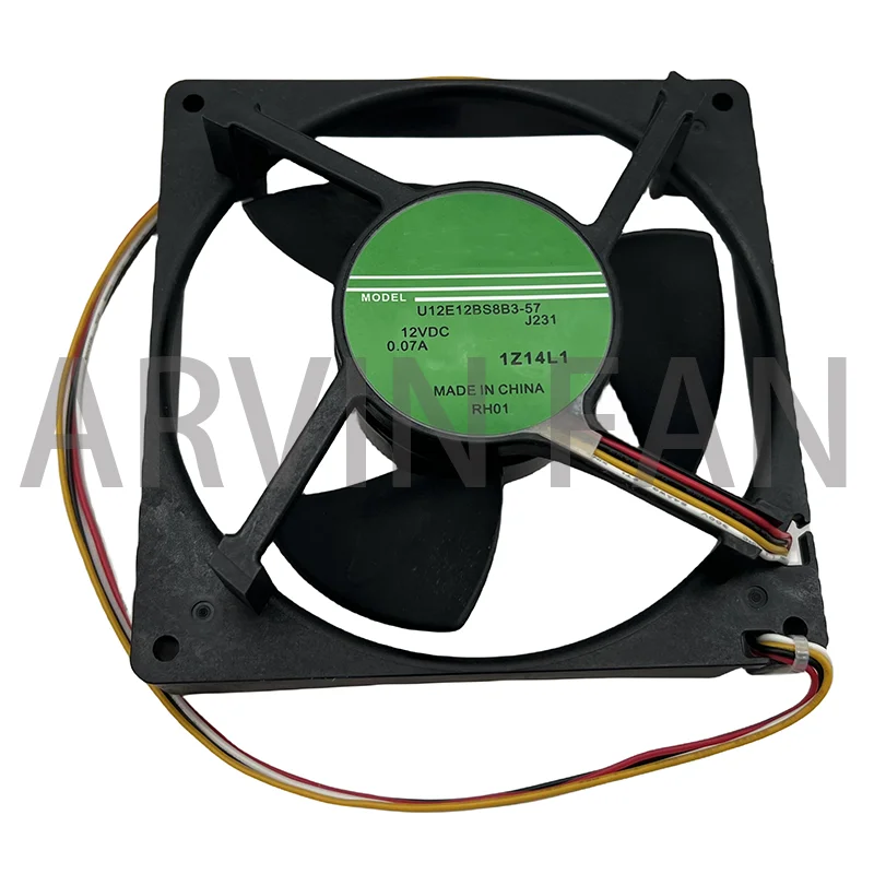 Original U12E12BS8B3-57 J231 Vs U12E12BS8F3-57 12V 0.07A Waterproof Silent Cooling Fan