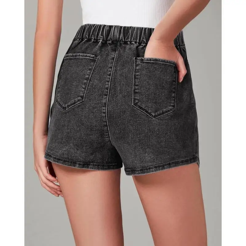 

Эластичная джинсовая юбка с высокой талией для женщин. Новое поступление M 975. Трансграничный повседневный комплект спортивной одежды с светом семи четвертей.