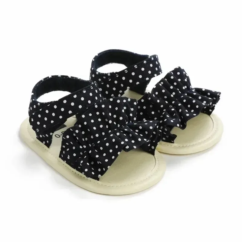 صنادل أطفال للأميرة قابلة للتنفس أحذية داخلية مضادة للانزلاق للأطفال بعمر 0-1 سنة أحذية صيفية رائعة سهلة الارتداء أحذية للأطفال الصغار