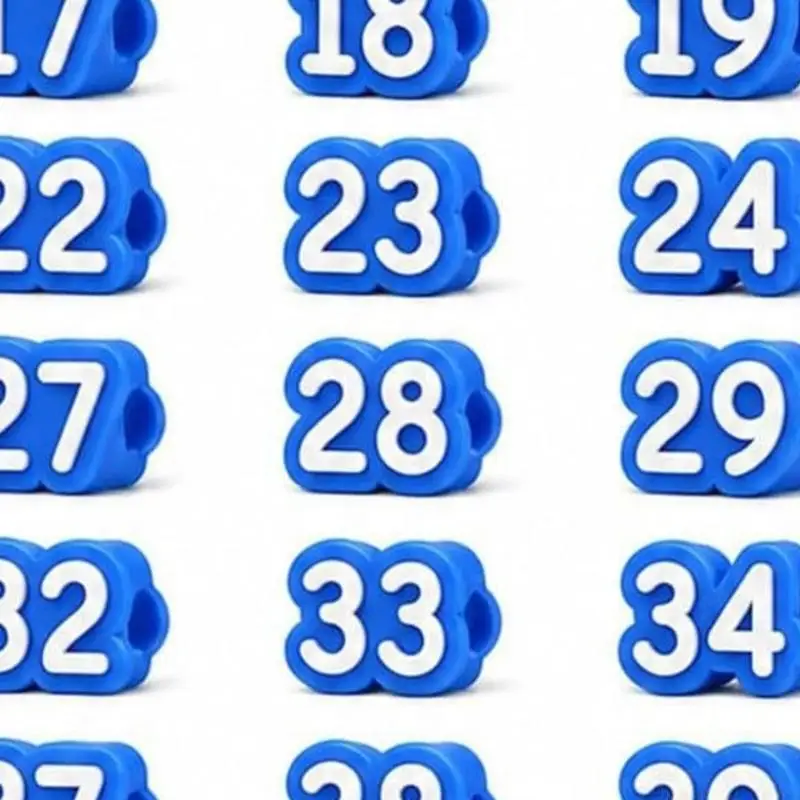 Pencil Charms Pencil Number Labels for Classroom Desk and Shared Supply Order
