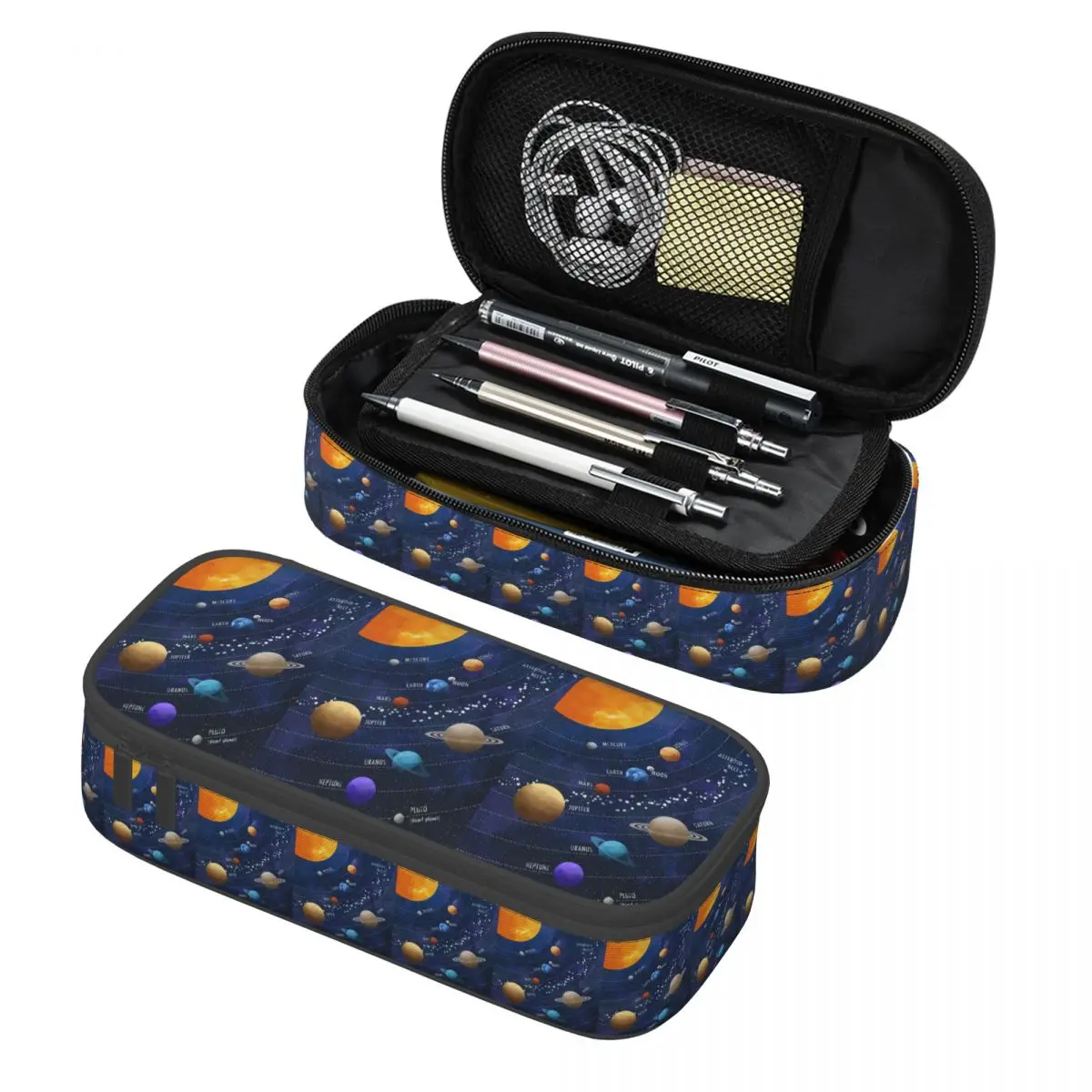 Solar System Pencil Case Pencil Pouch Storage Stationery Supplies Large Storage Pen Box Pencil Bag for Students