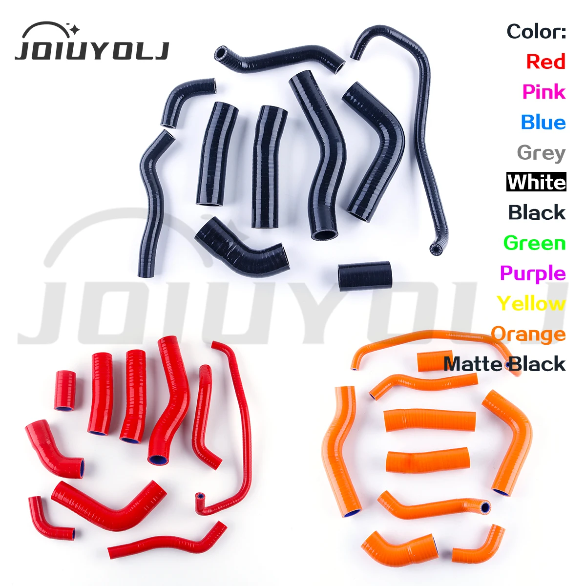 10Pcs For 2006-2020 Yamaha YZF R6 YZFR6 Motorcycle Silicone Radiator Coolant Tube Pipe Hose Kit