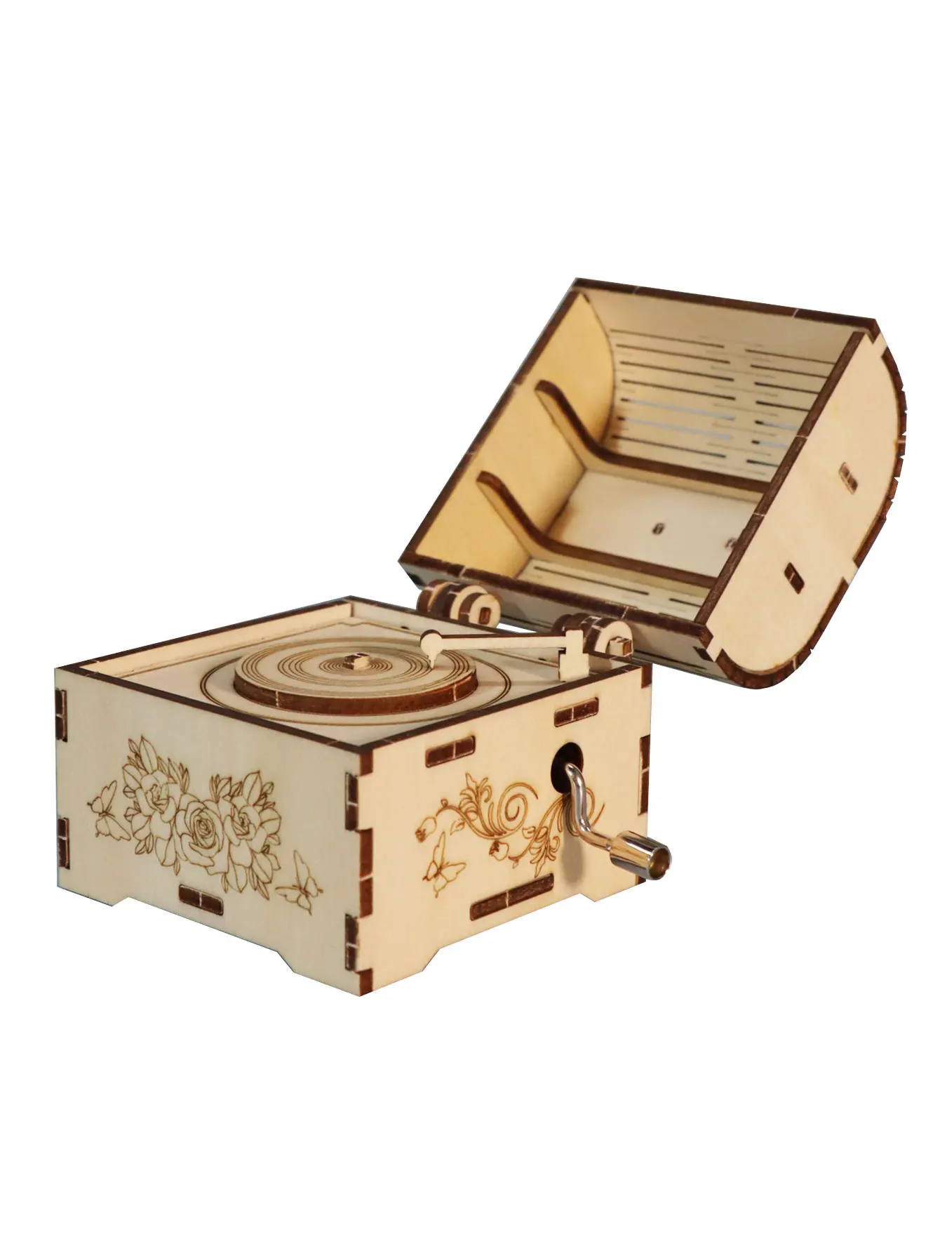 

3d wooden puzzle Hand Treasure music box You are my sunshine Handmade Assembly Model kit Holidays birthdays Christmas gifts