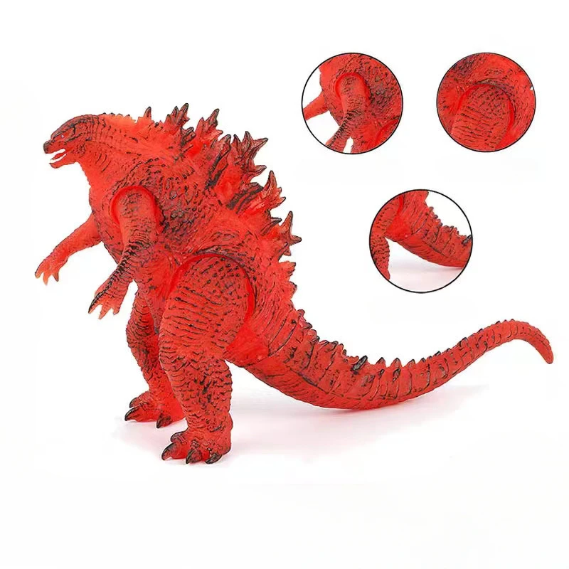 14.5cm Godzilla X Kong : The New Empire Action Anime Figure Titan Godzilla Soft Glue Monster Scale Model Doll Collection Toys