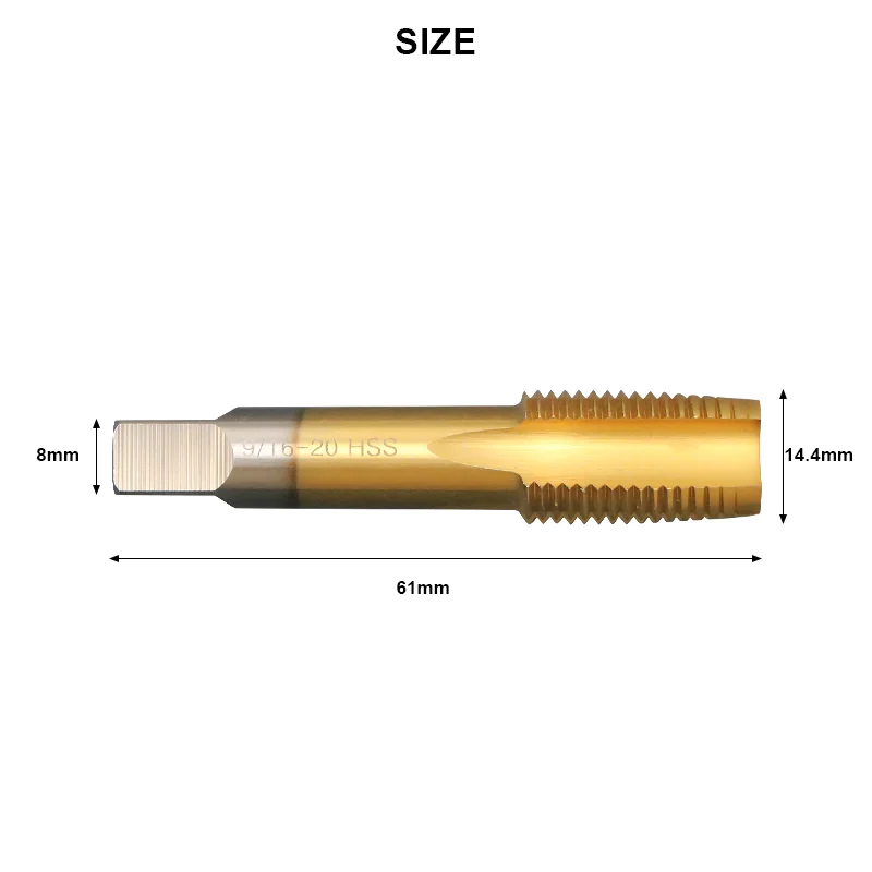 Bicycle Crank Pedal 9/16 Thread Tap High Speed Steel Left Right Hand Thread Repair Drill Bits Road Bike Crankset Wire Tap Tools