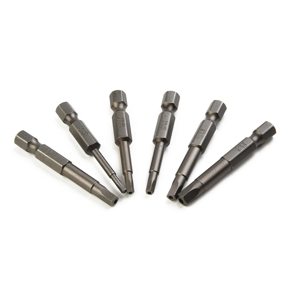 

10Pcs Set 50mm Pentagonal Screwdriver Magnetic 1 4Inch Hex Shank 2.15-7.35mm Steel Pentagonal Screwdriver Power Hand Tools