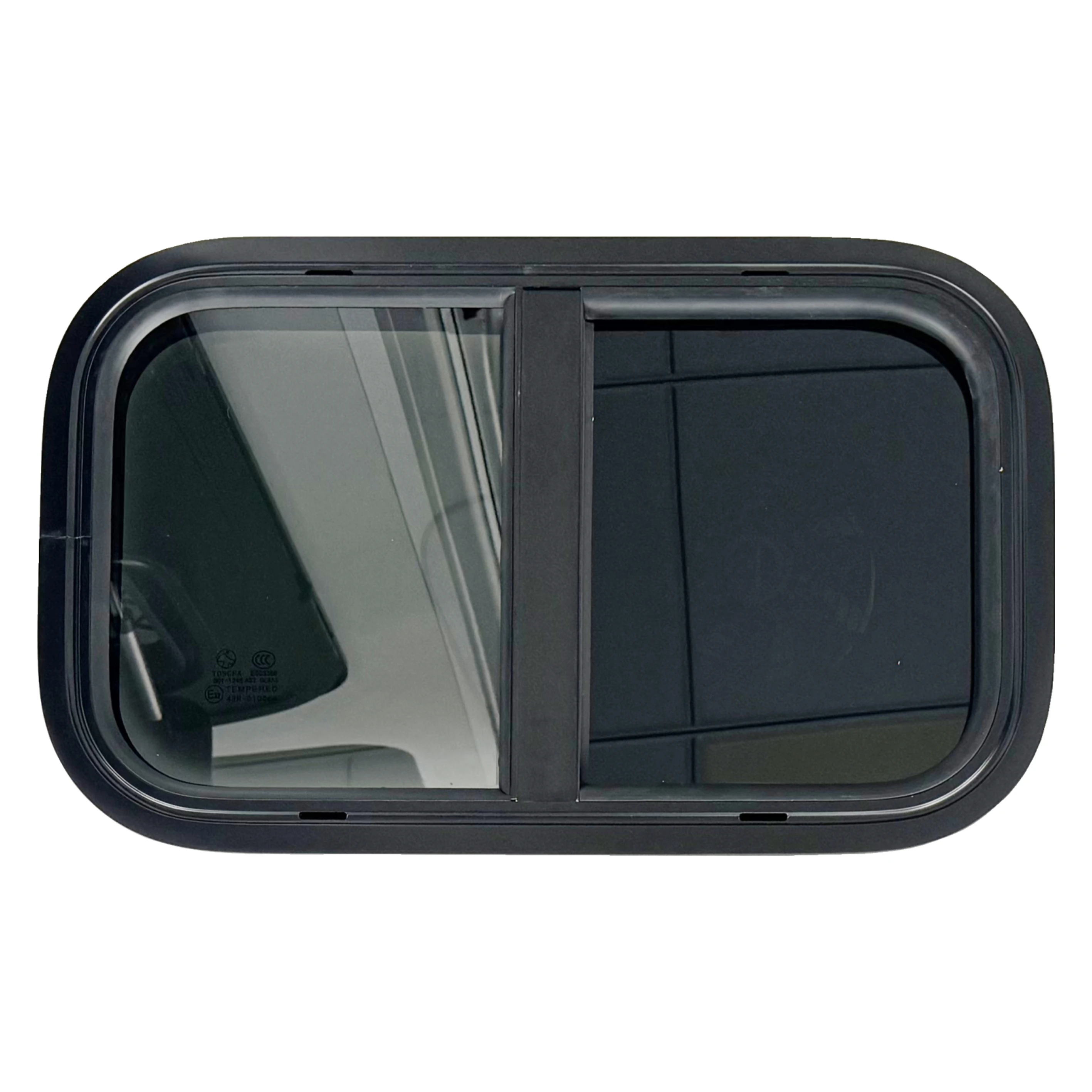 

Horizontal Sliding Window With E-mark/DOT Tempered Glass & Vent Fan For RV Caravan Motorhome Trailer