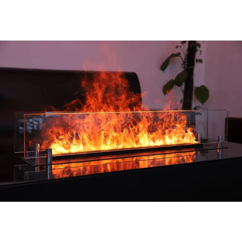 【ساخن】مدفأة كهربائية ثلاثية الأبعاد تأثير بخار الماء مثبتة على الحائط ثنائي اللغة (الفرنسية/الإنجليزية) للاستخدام المنزلي الداخلي/الخارجي Ap