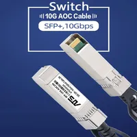 SFP 10G AOC OM2 SFP+ to SFP+ AOC 10G BASE Fiber Optic Active Optical SFP Cable for Cisco,MikroTik,Ubiquiti Switch Fiber Optic