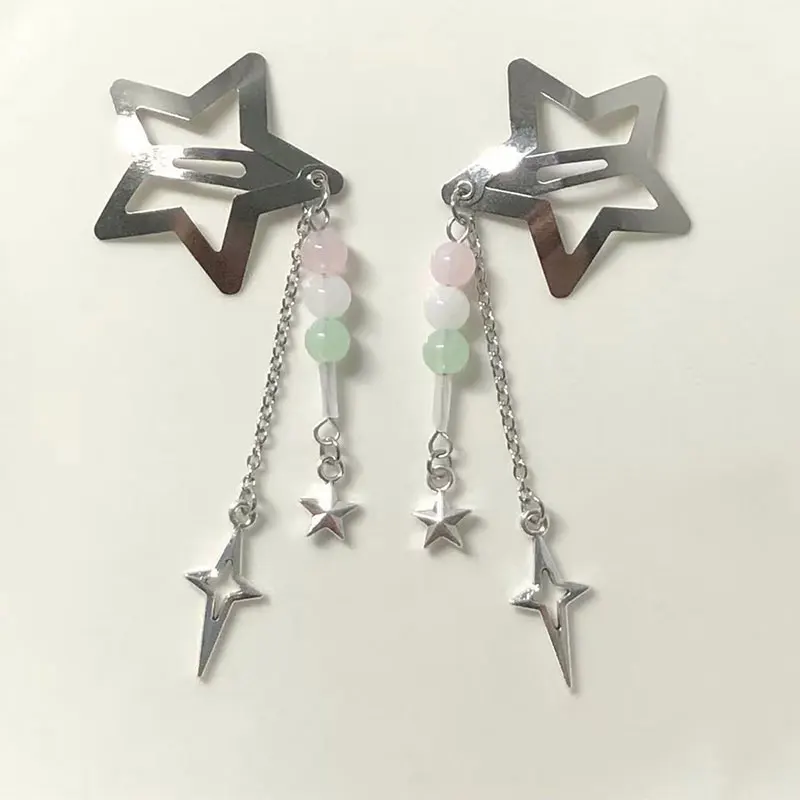 2pcs handmade ball star hairpin fairy core cute hairpin