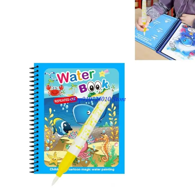 77HD Water kleurboeken draagbaar kunstspeelgoed voor peuters vaardigheden bouwen maken